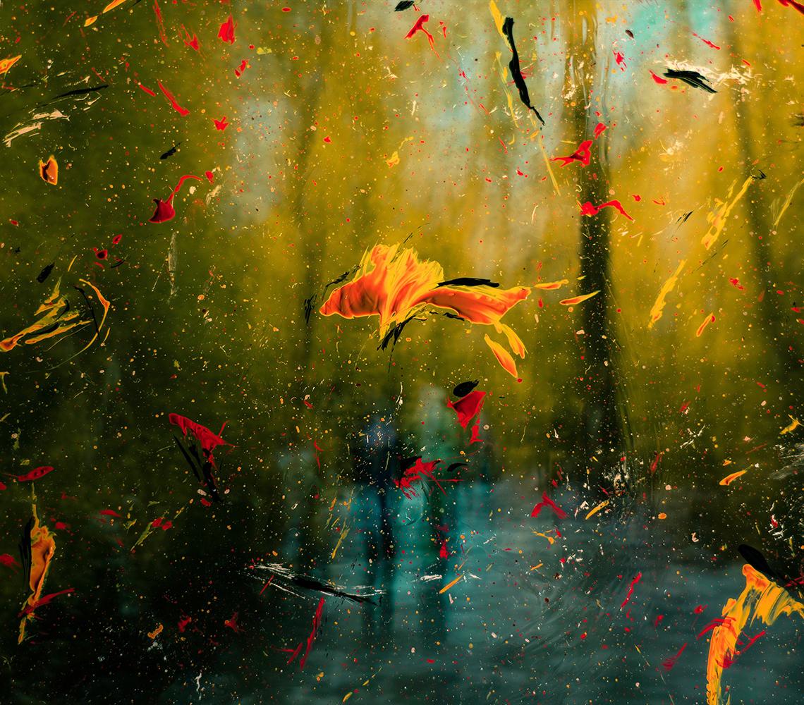 abstract mixed media photography and painting